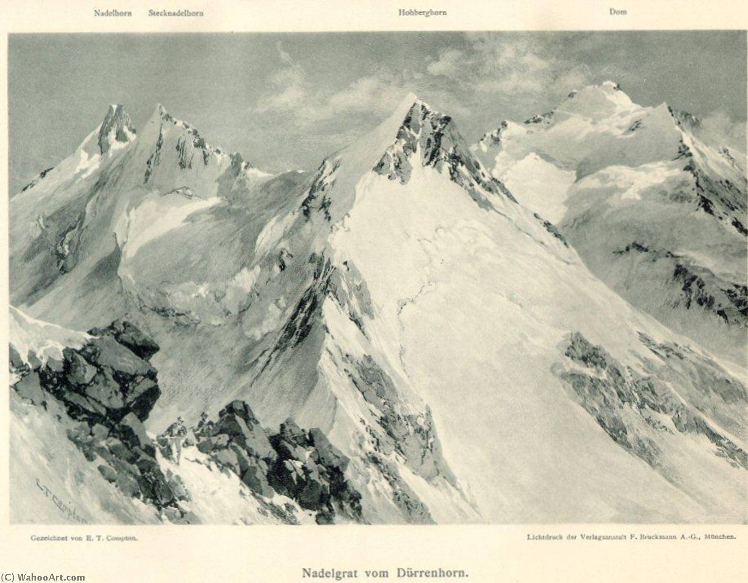 Deutsch Nadelgrat Vom Dürrenhorn — Edward Theodore Compton