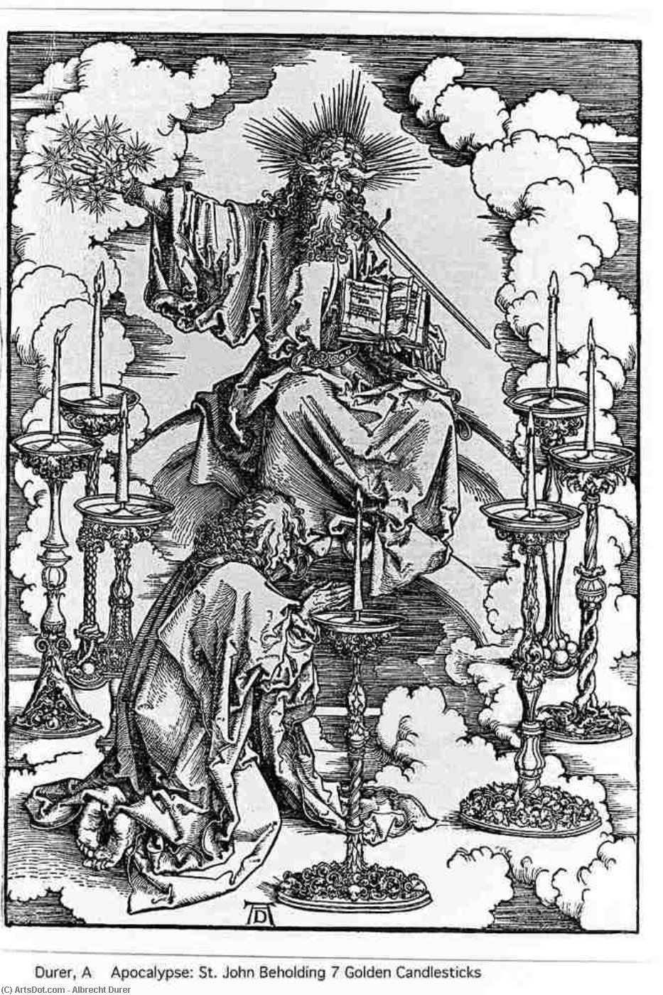 The Vision Of The Apocalypse 7 Candlesticks — Albrecht Dürer