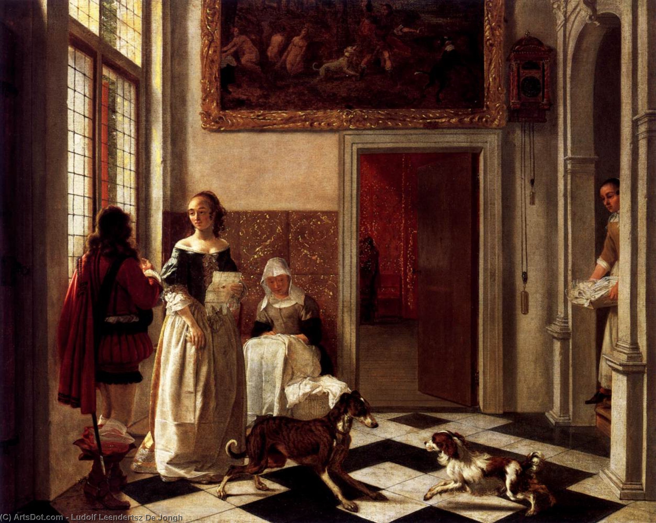 Woman Receiving A Letter — Ludolf Leendertsz De Jongh