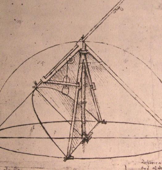 Diseño Para Una Brújula Parabólica — Leonardo Da Vinci