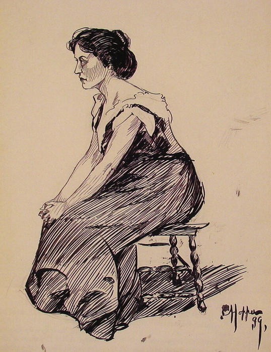 Study Of A Seated Woman — Edward Hopper