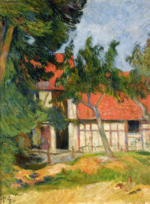 Stabble Near Dieppe — Eugène Henri Paul Gauguin