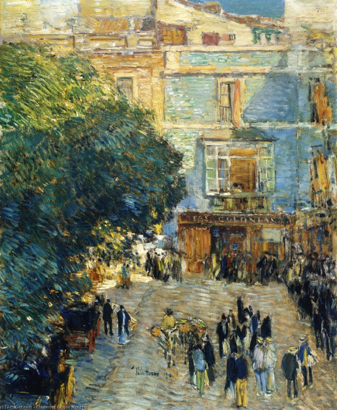 Square At Sevilla — Frederick Childe Hassam