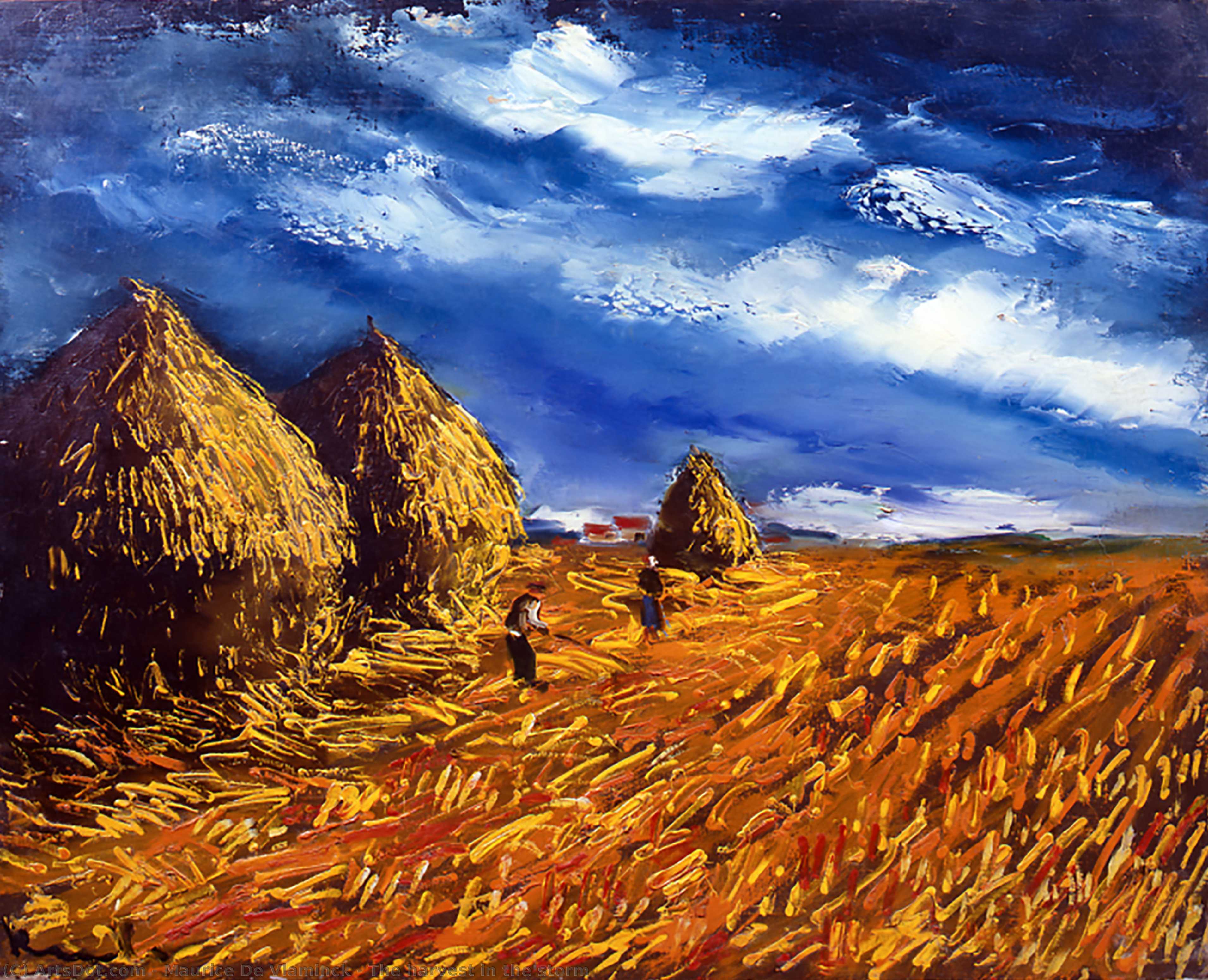 The Harvest In The Storm — Maurice De Vlaminck
