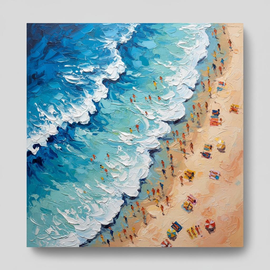 Ephemeral Tides Of Serenity: A Textured Study Of Coastal Rhythms And Solitude — Christian Noiret