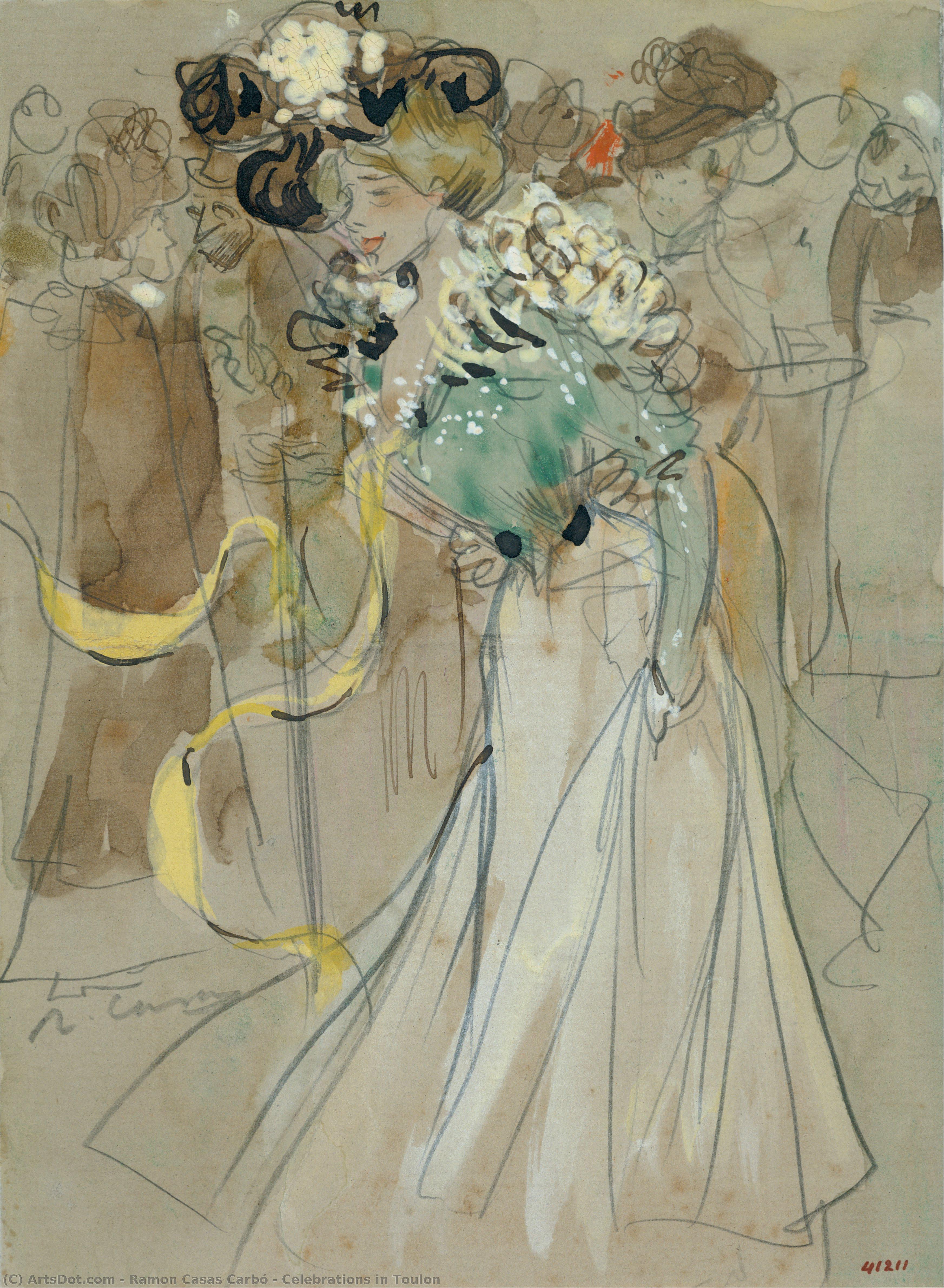 Celebrations In Toulon — Ramon Casas I Carbó