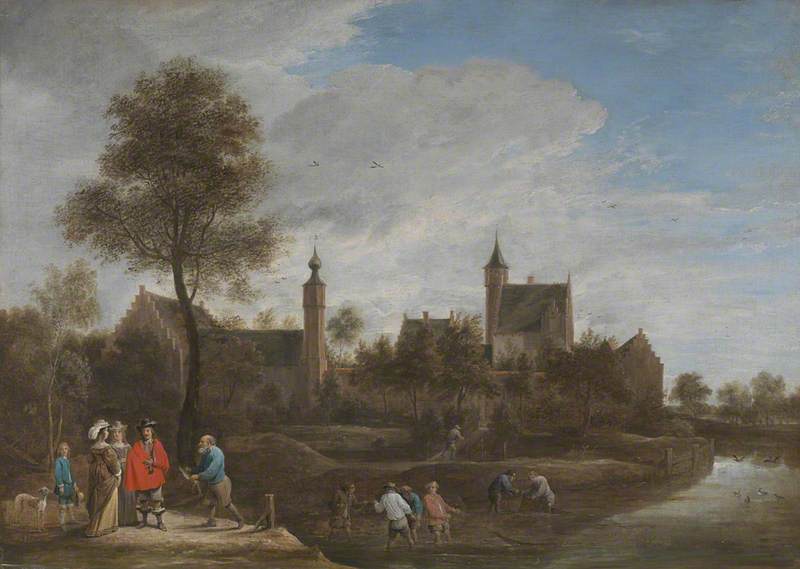 A View Of Het Sterckshof Near Antwerp — David Teniers Ii Le Jeune