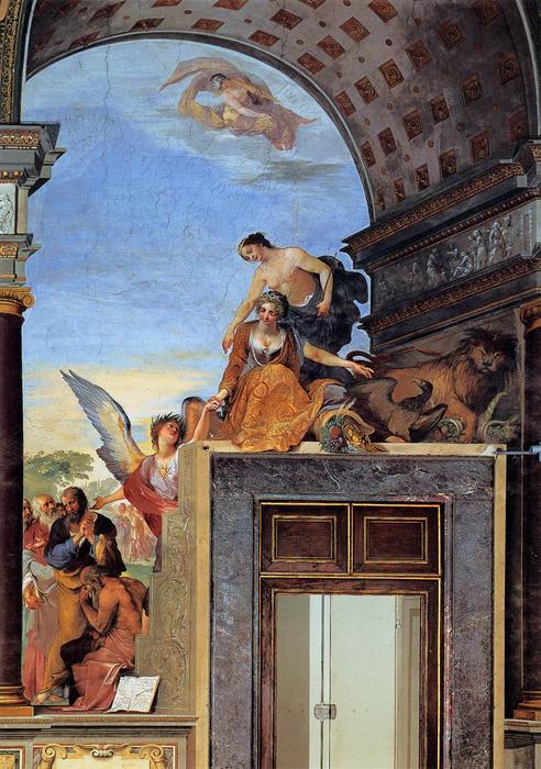 Fame Showing The Wandering Philosophers To Tuscany And Munificence — Giovanni Da San Giovanni