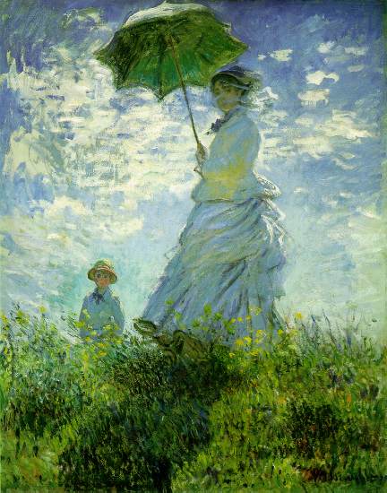 The Stroll, Camille Monet And Her Son Jean (woman With — クロード・モネ