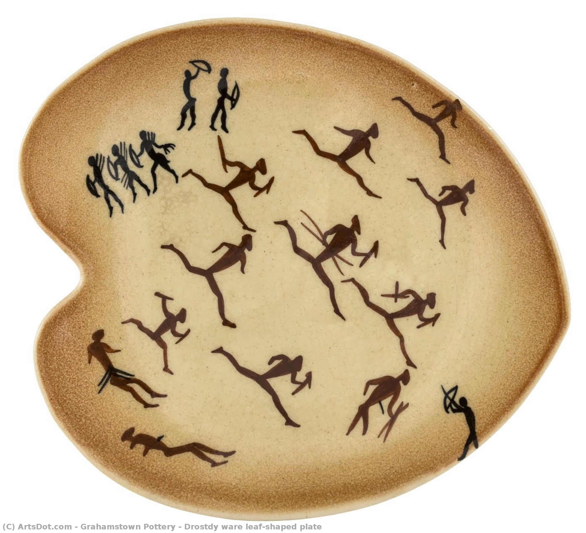 Drostdy Ware Leaf-shaped Plate — Grahamstown Pottery