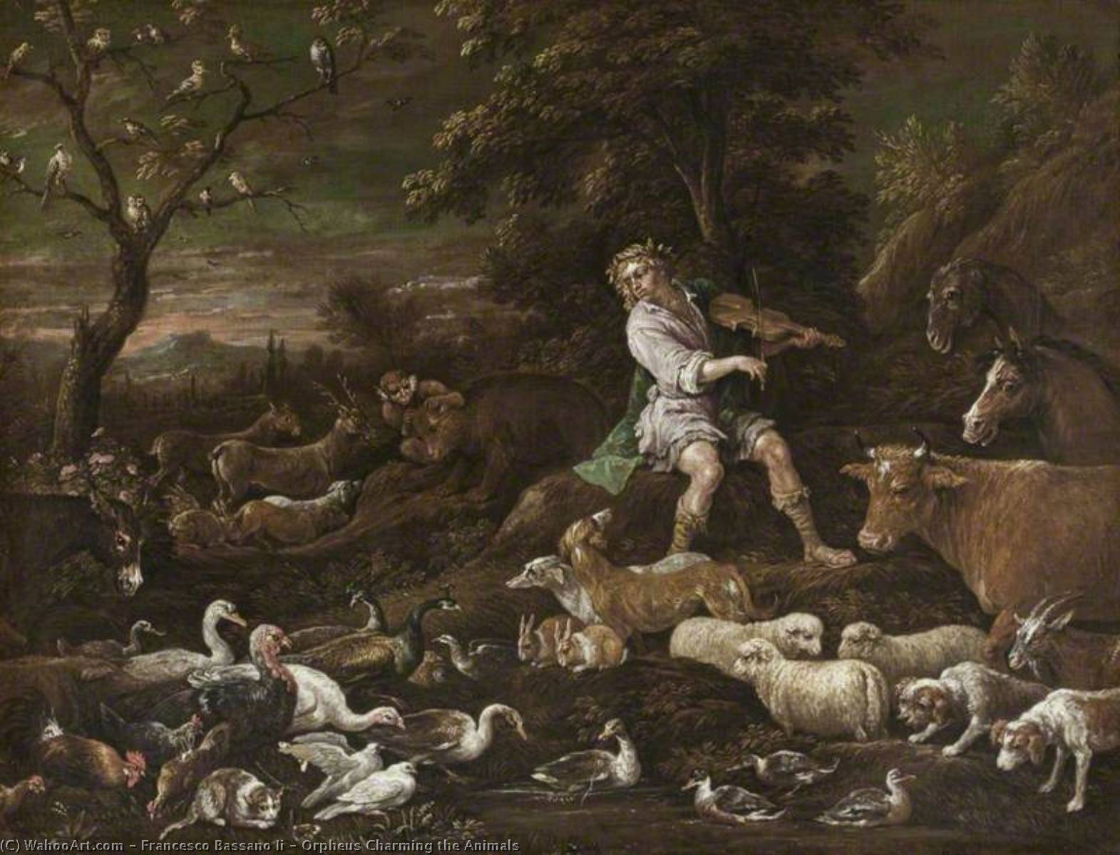 Orpheus Charming The Animals — Francesco Bassano Ii