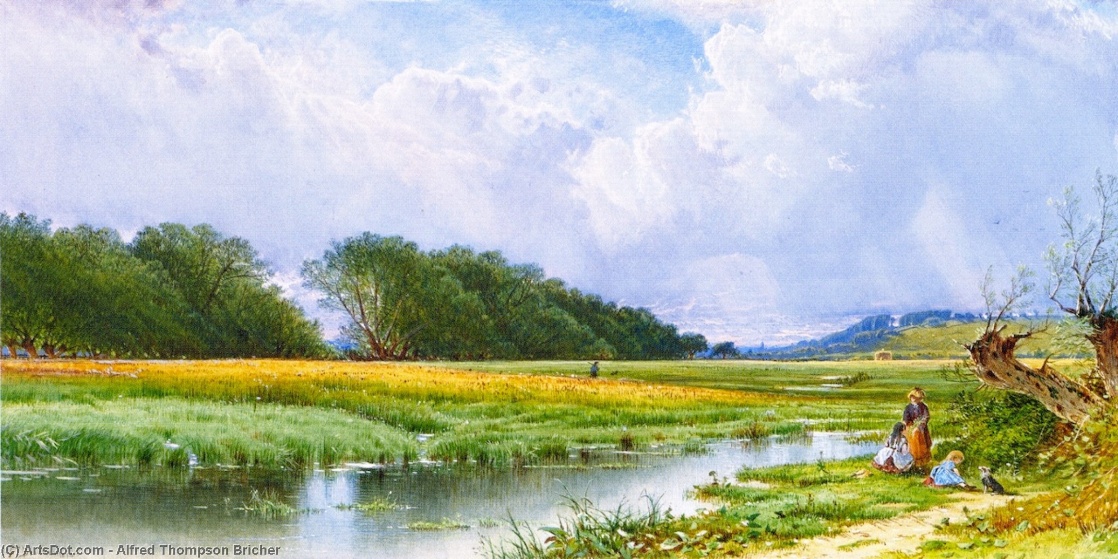 On The Meadows Of Old Newburyport — Alfred Thompson Bricher