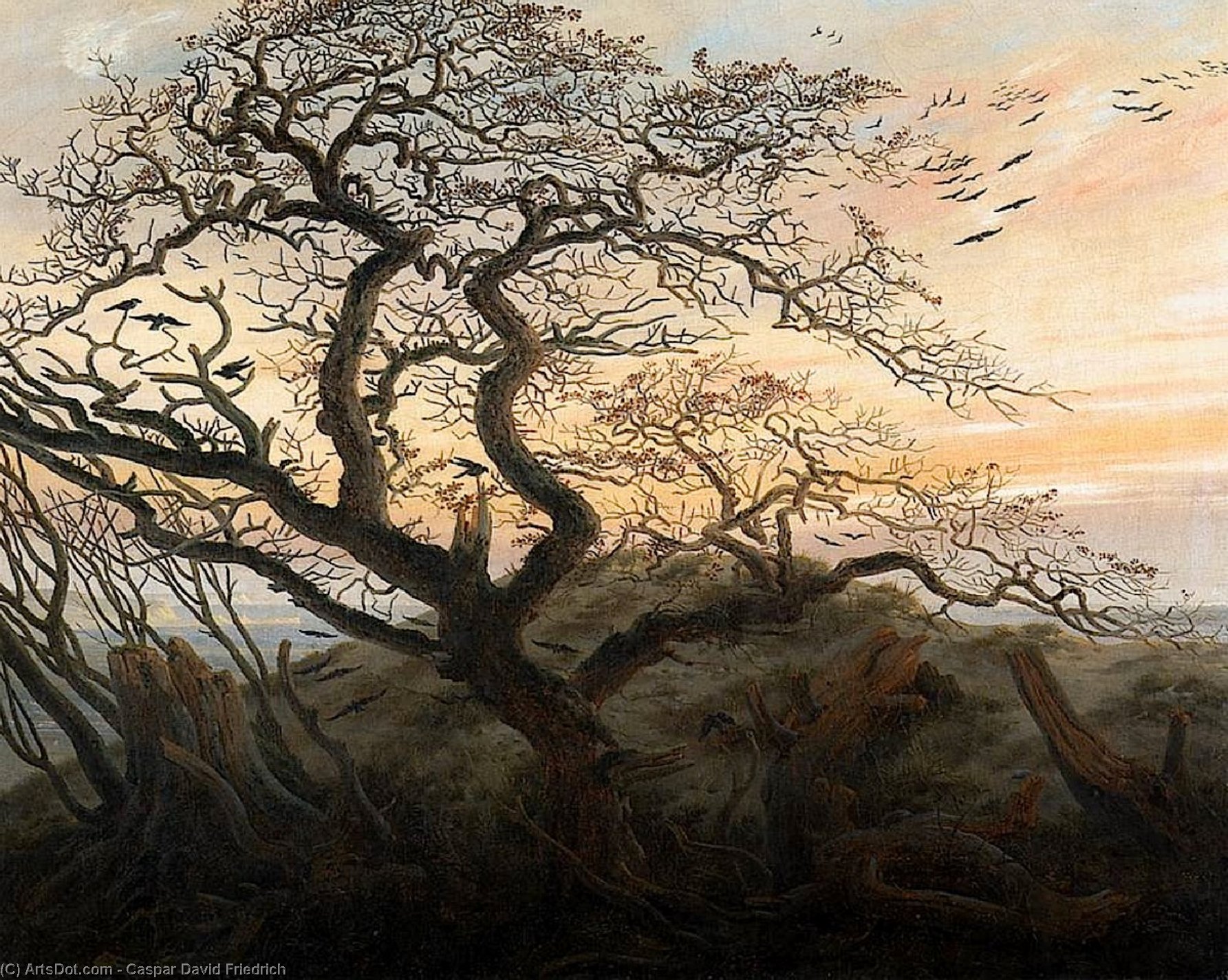 Tree Of Crows — Caspar David Friedrich