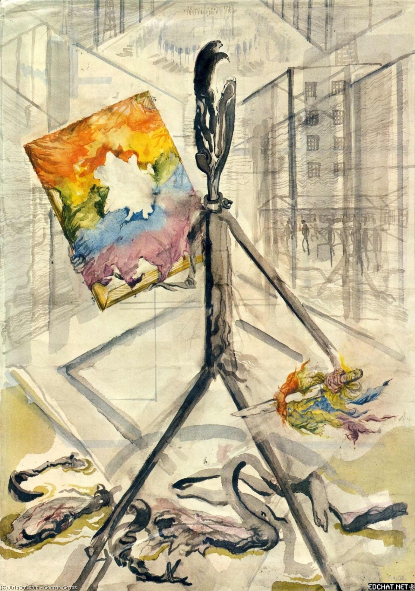 The Enemy Of The Rainbow — George Grosz