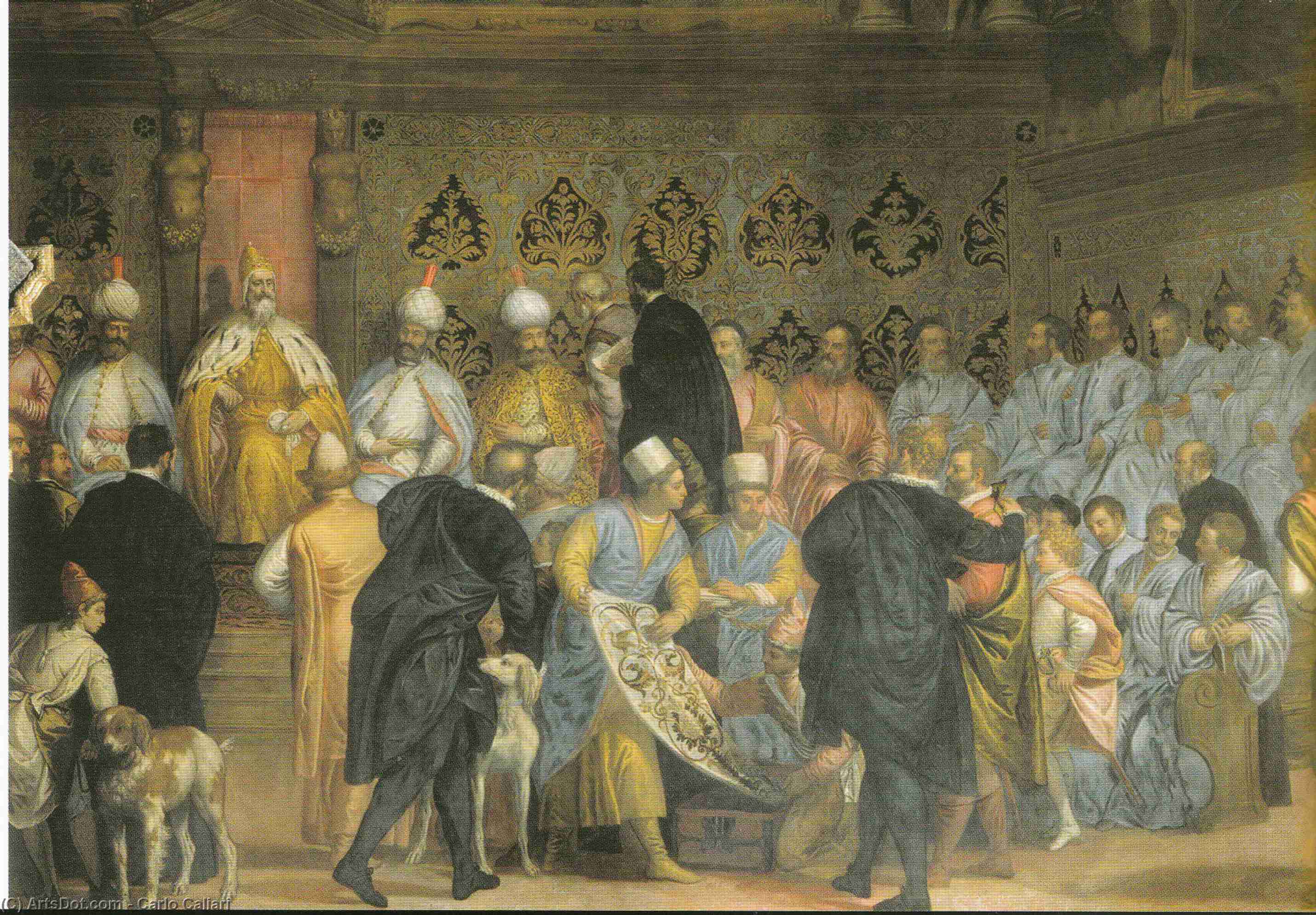 Shah Abbas' First Embassy To Europe, Here In Venice — Carlo Caliari