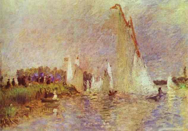 Sailboats At Argenteuil — Pierre-auguste Renoir