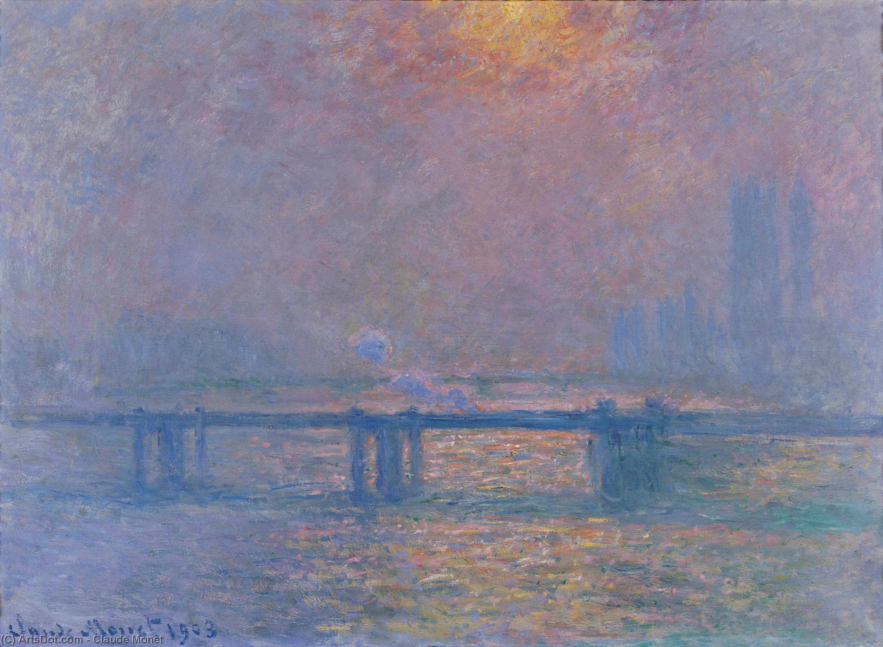 Charing Cross Bridge, The Thames — Клод Моне