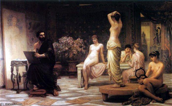 The Chosen Five Zeuxis At Crotona — Edwin Longsden Long
