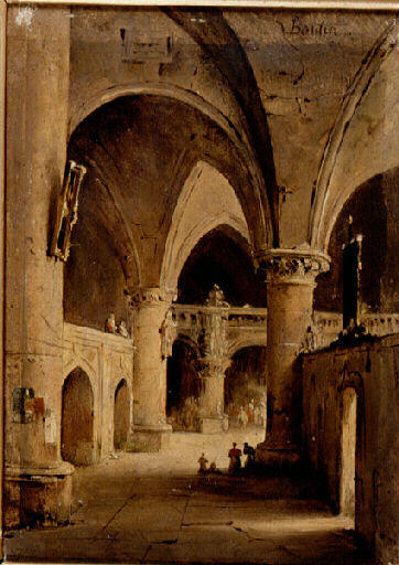 Intérieur D'église — Charles Marie Bouton