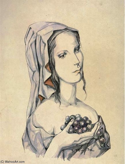 Jeune Fille Aux Raisins — Léonard Tsuguharu Foujita