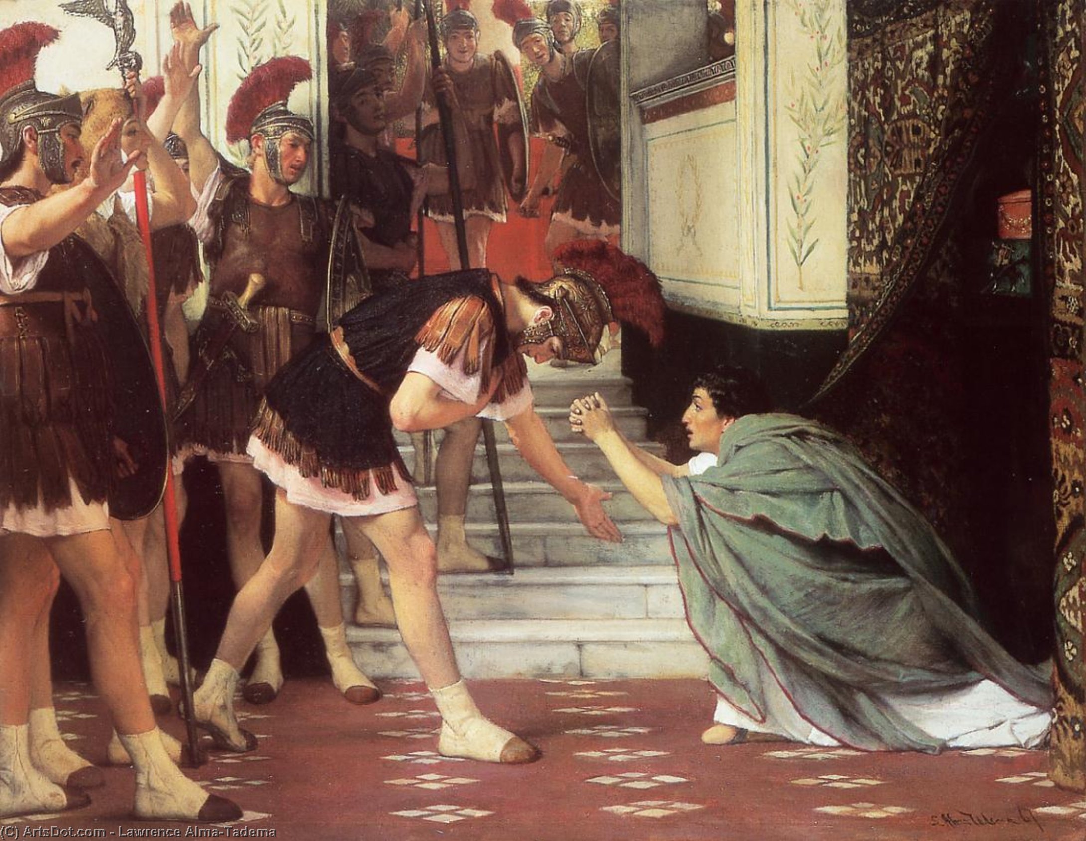 Proclaiming Claudius Emperor — Lourens Alma Tadema