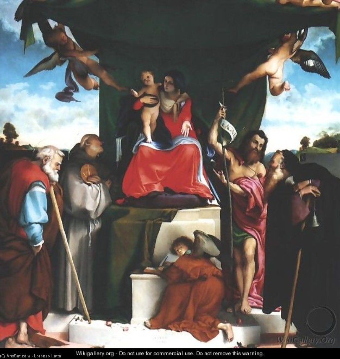 San Bernandino Altarpiece — Lorenzo Lotto