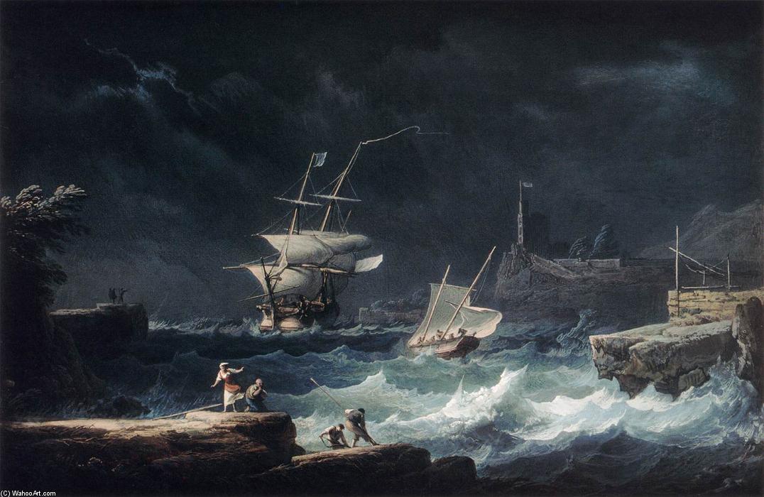 Gale At Sea — Alexandre Jean Noël