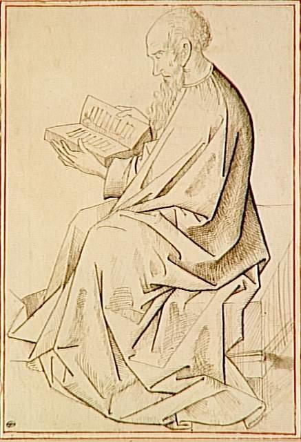 Estudio De Figura Del Evangelista — Rogier Van Der Weyden