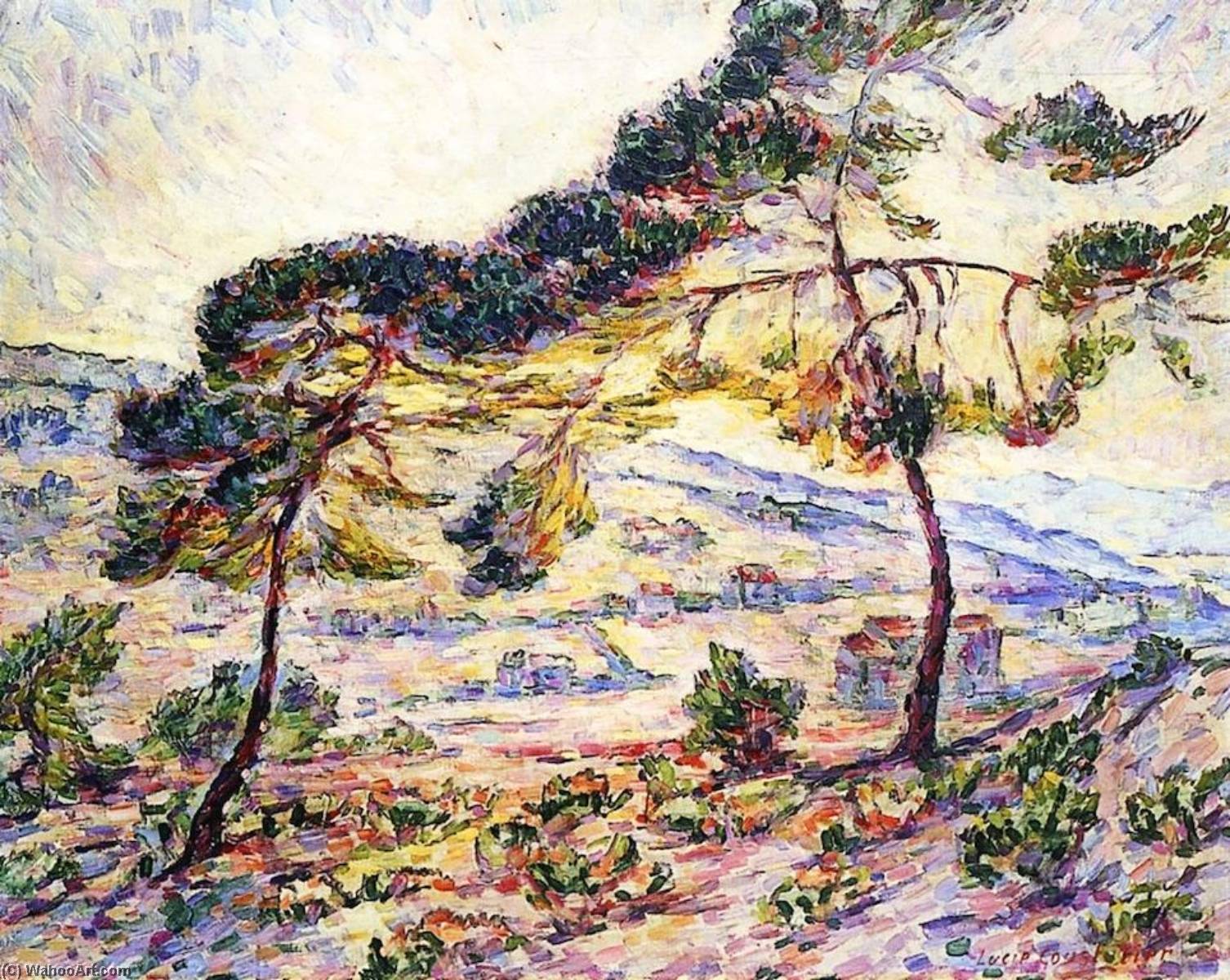 Fauve Landscape View Of Provence — Lucie Cousturier