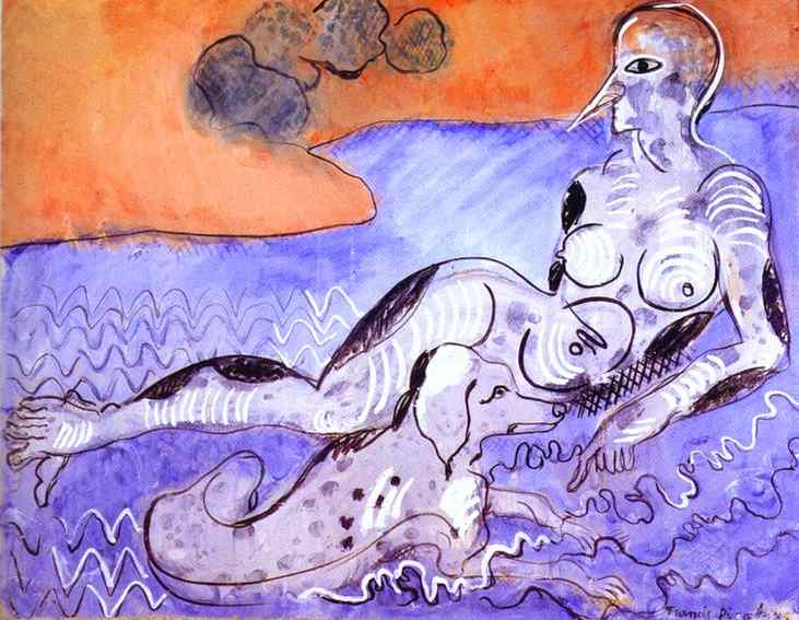 Woman With A Dog (le Femme Au Chien) — Francis Picabia