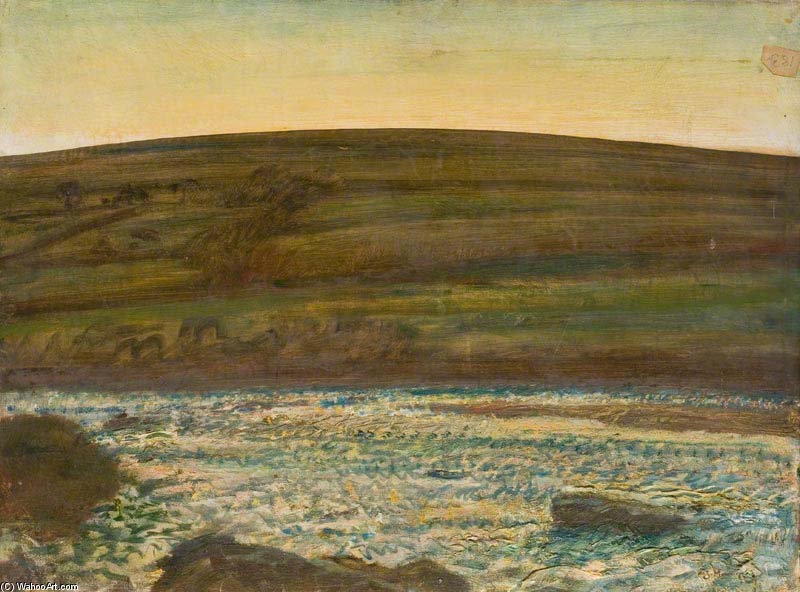 Brightworthy Ford, Withypool, Exmoor - — Sir Alfred James Munnings
