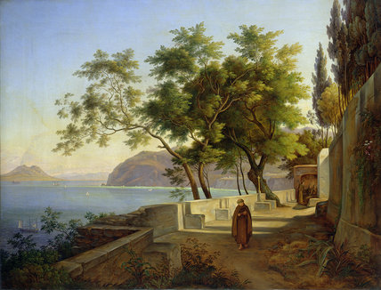 The Terrace Of The Capucins In Sorrento, — Joachim Faber