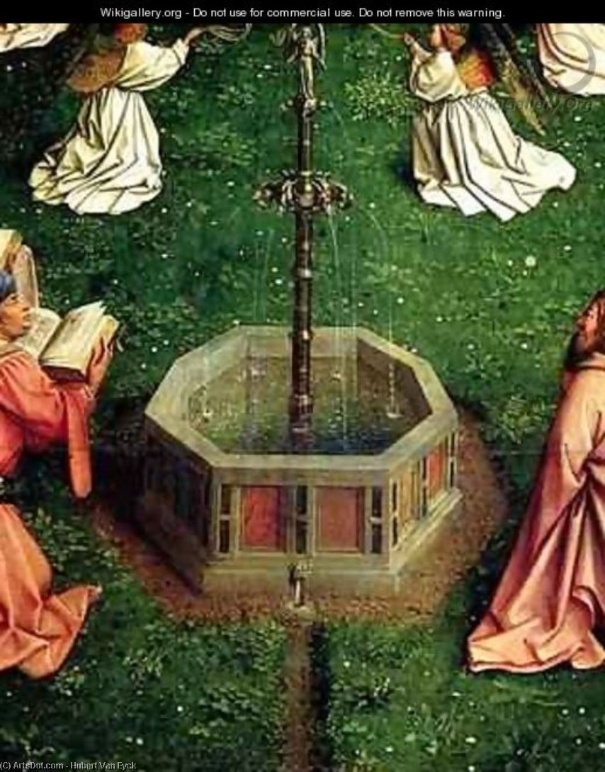 The Ghent Altarpiece The Fountain Of Life — Hubert Van Eyck