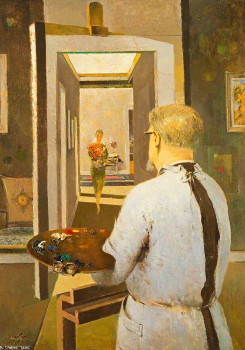 Hugh Adam Crawford (1898–1982), Artist, Self Portrait — Hugh Adam Crawford