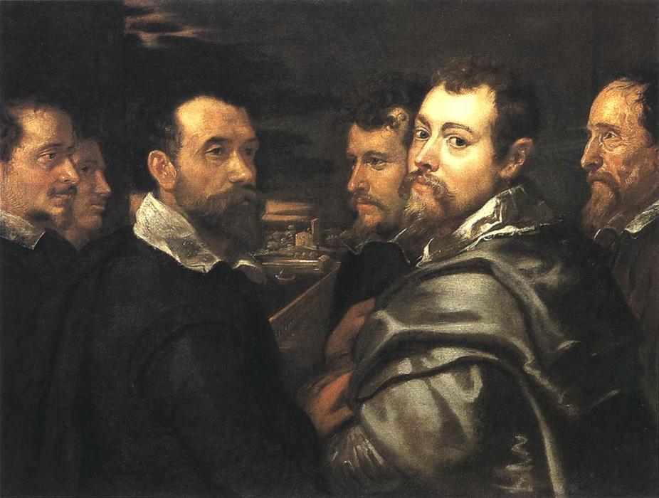 Autorretrato En Un Círculo De Amigos Desde Mantua — Pedro Pablo Rubens