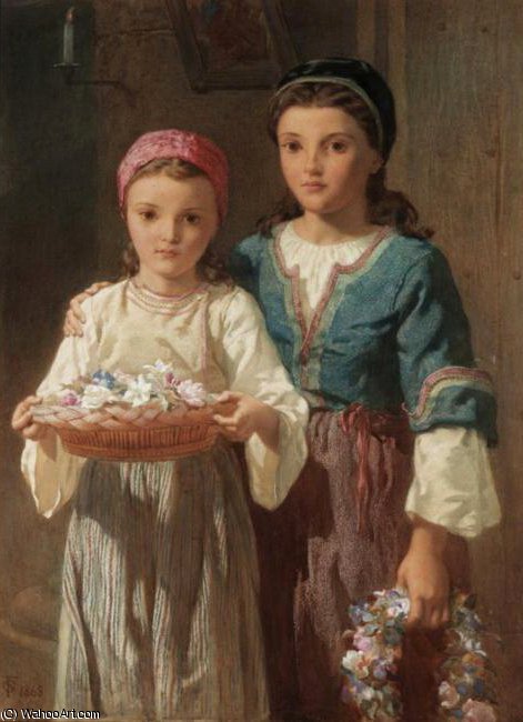 Flower Girls — Frederick Goodall