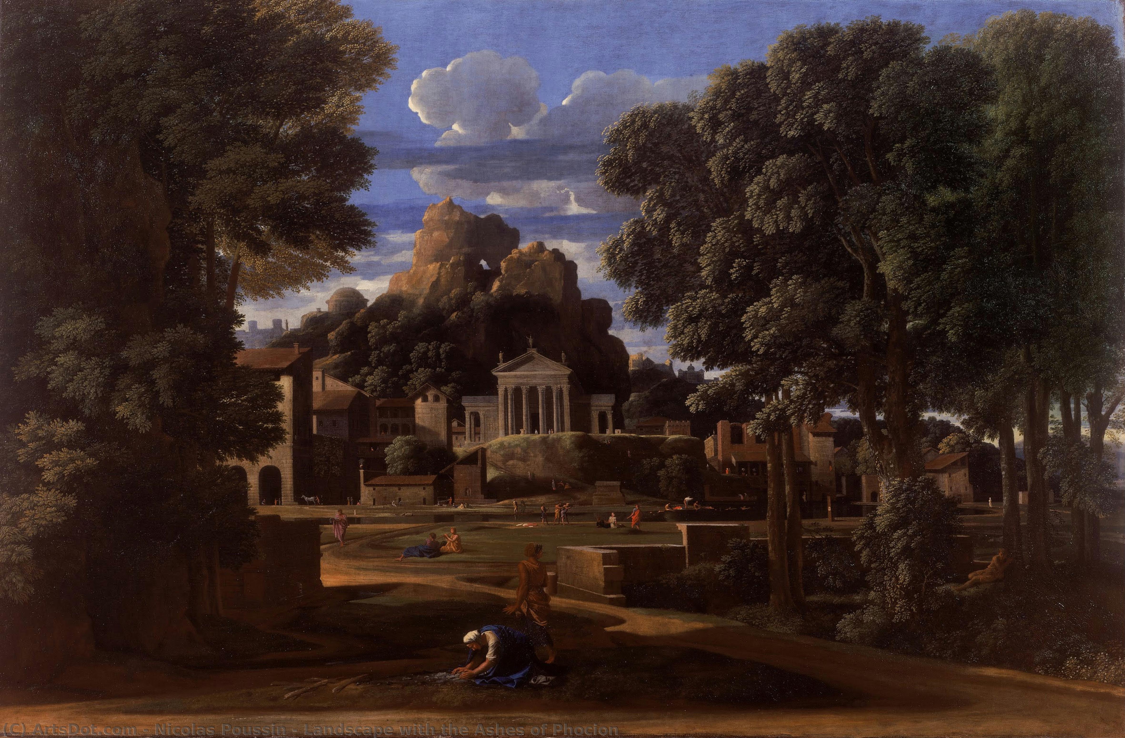 Landscape With The Ashes Of Phocion — Nicolas Poussin