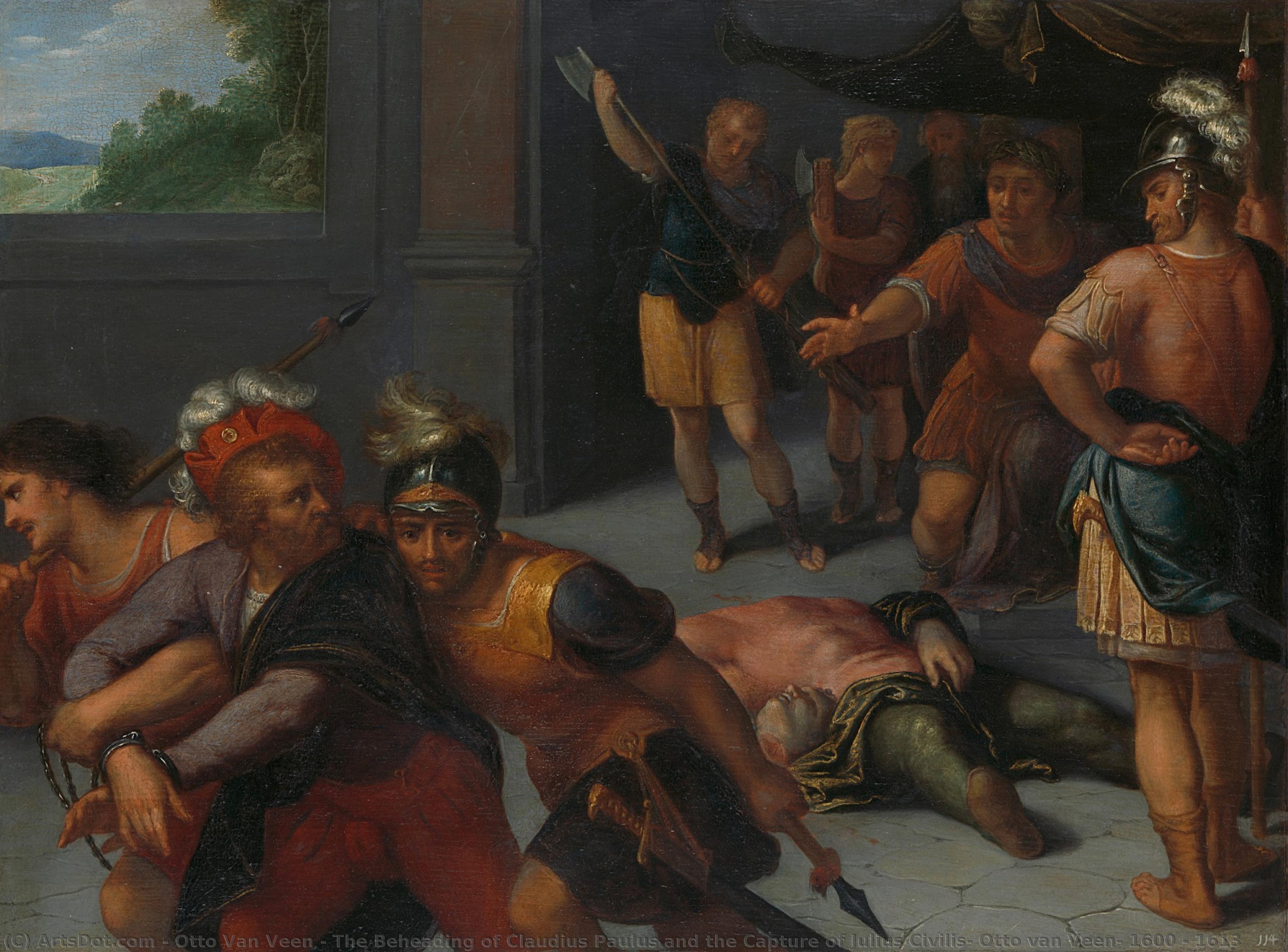 The Beheading Of Claudius Paulus And The Capture Of Julius Civilis, Otto Van Veen, 1600 - 1613 — Otto Van Veen