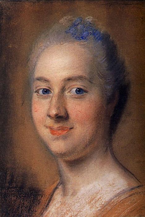 Study For Portrait Of Unknown Woman — Maurice Quentin De La Tour