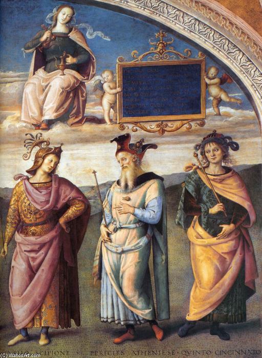 Famous Men Of Antiquity (detail) — Vannucci Pietro (le Perugin)