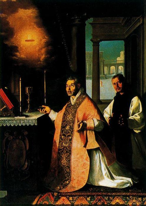 La Misa De Fray Pedro De Cabañuelas — Francisco De Zurbarán