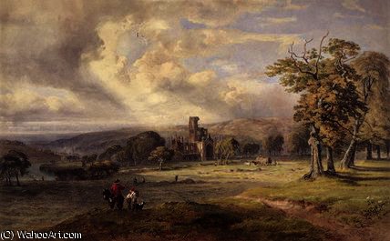View Of Kirkstall Abbey — George Arthur Fripp