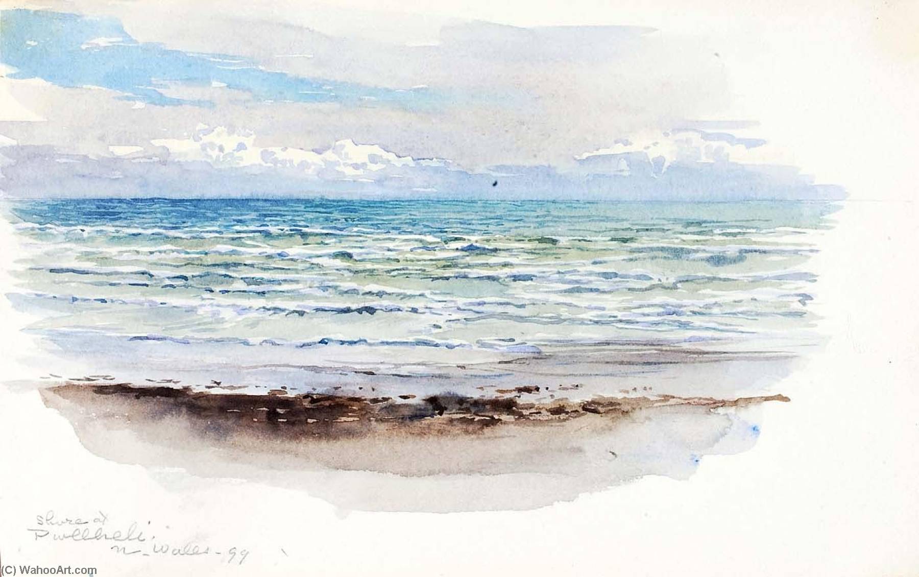 Shore At Pwllheli, N. Wales — George Elbert Burr