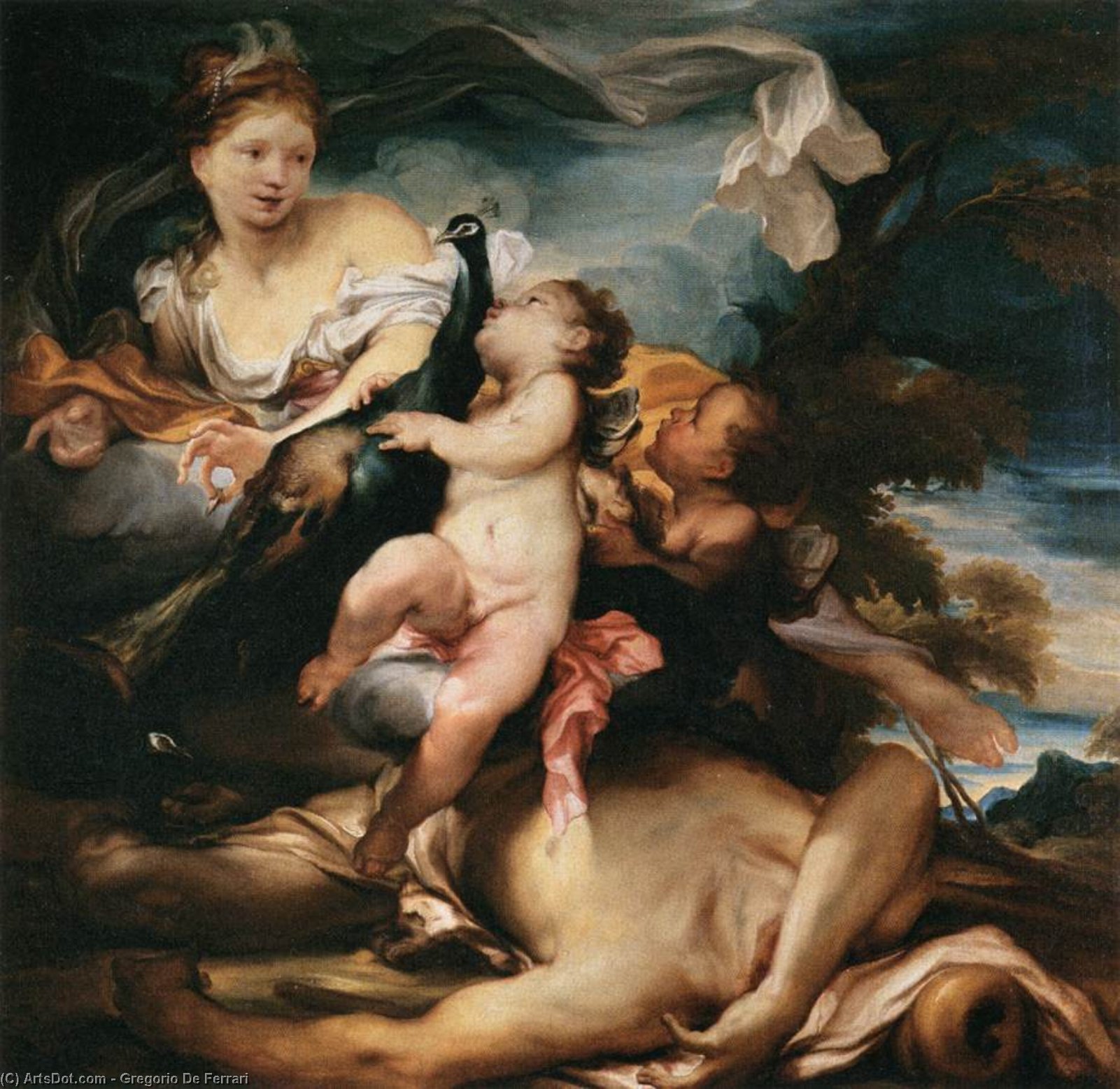 Juno And Argus — Gregorio De Ferrari