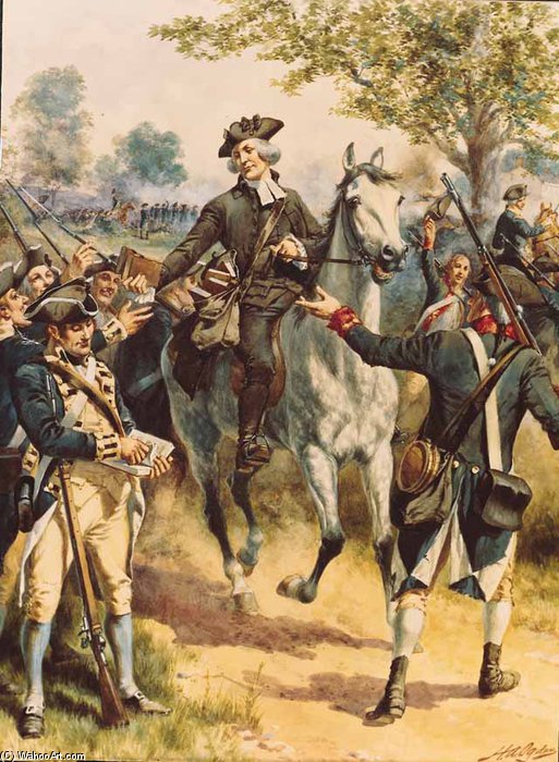 James Caldwell At The Battle Of Springfield — Henry Alexander Ogden