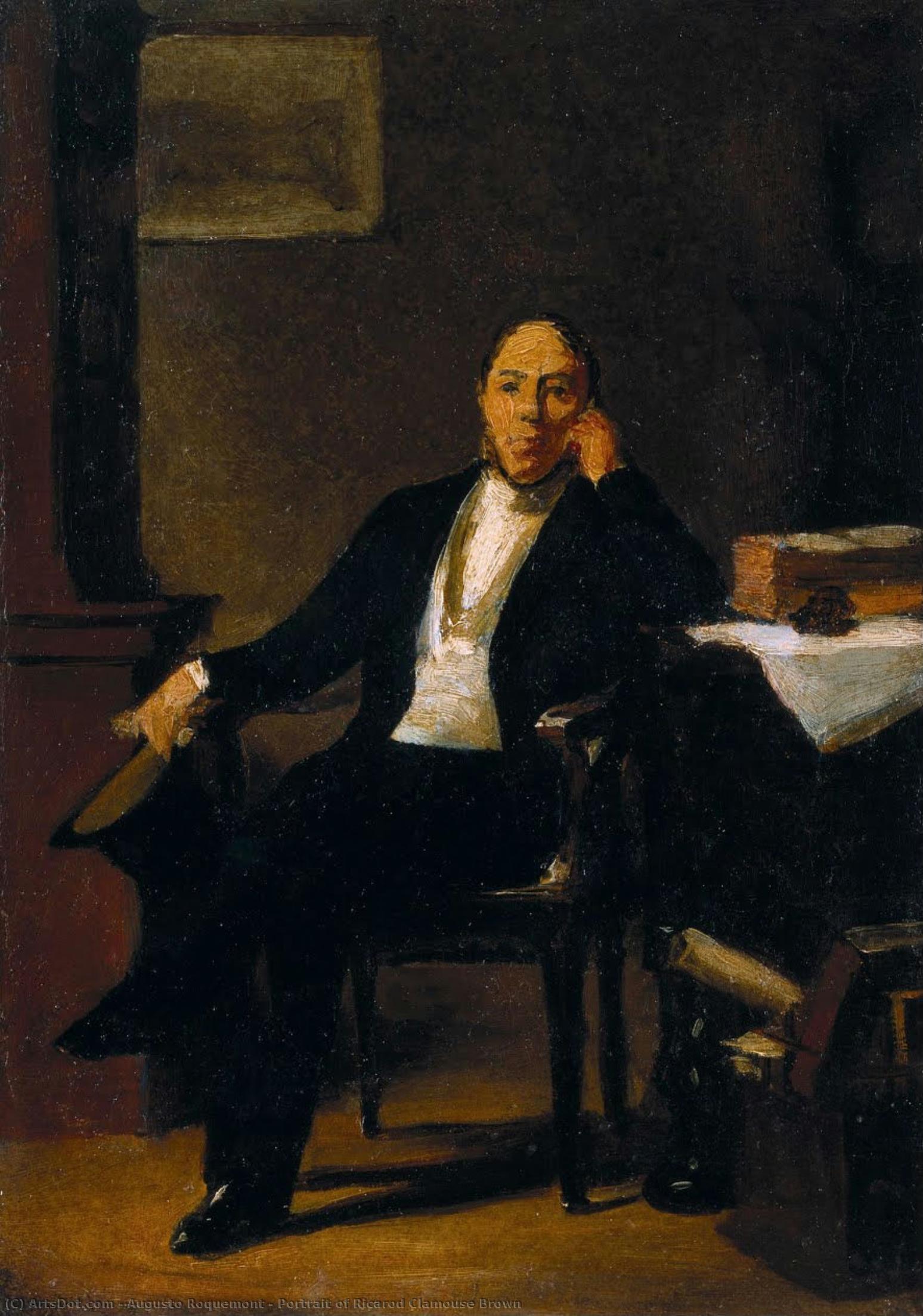Portrait Of Ricarod Clamouse Brown — Augusto Roquemont