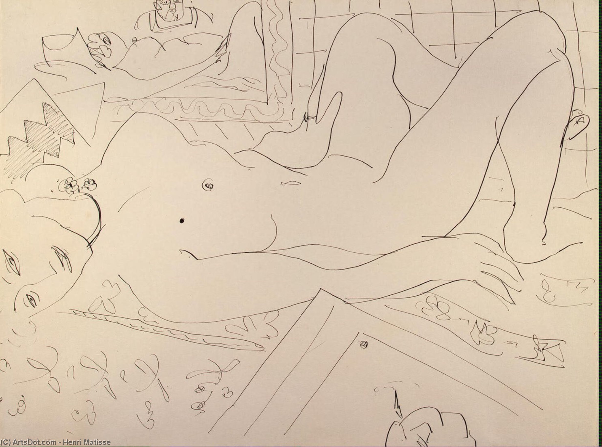 Reclining Nude (der Maler Und Sein Modell) — Henri Matisse