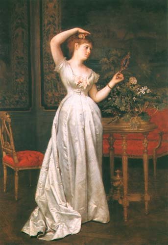 Young Woman Before The Ball — Ladislaus Bakalowicz