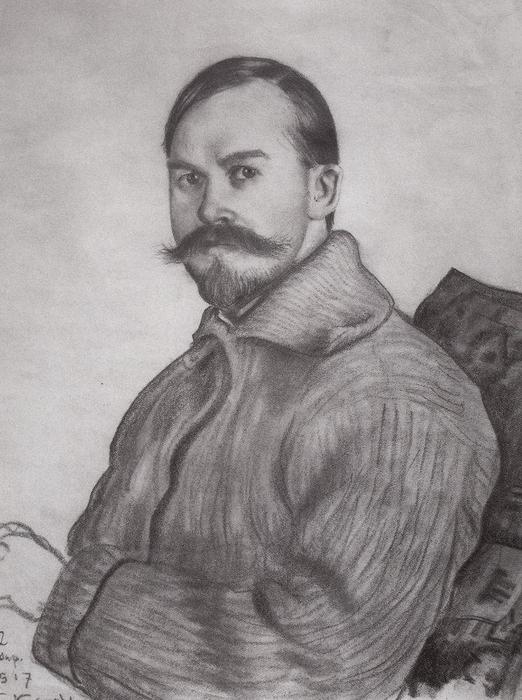 Self Portrait (11) — Boris Mikhailovich Kustodiev