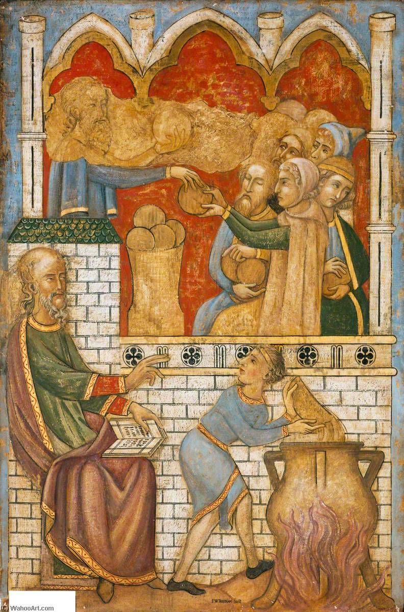 Reconstruction Of Medieval Mural Painting, Miracles Of Elisha — Ernest William Tristram